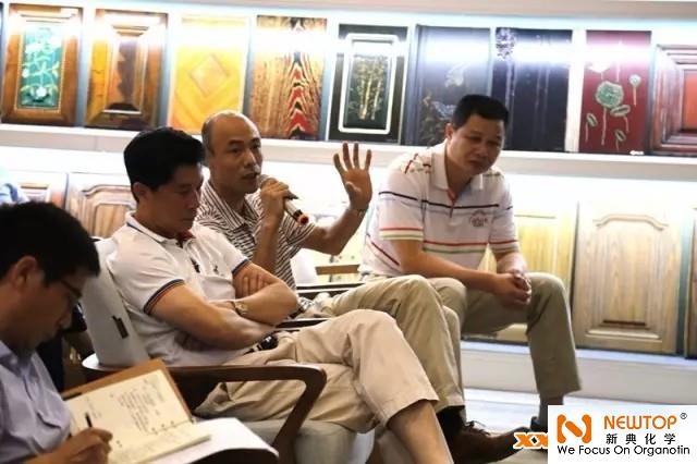 Jia Baoli and Jiangmen Shunde Chamber of Commerce jointly held an environmental protection coating  Installation exchange meeting