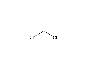 Dichloromethane structural formula