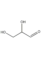 DL-glyceraldehyde structural formula