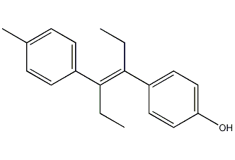 Diethyl diethylstilbestrol structural formula